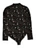 Forever 21 Floral Black Long Sleeve Blouse Size L - photo 2
