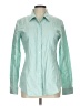 Theory 100% Cotton Green Long Sleeve Button-Down Shirt Size L - photo 1