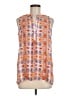Adrienne Vittadini 100% Polyester Orange Sleeveless Blouse Size M - photo 1