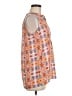 Adrienne Vittadini 100% Polyester Orange Sleeveless Blouse Size M - photo 4