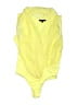CQ by CQ 100% Polyester Yellow Bodysuit Size L - photo 1