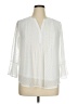 Style&Co 100% Polyester White 3/4 Sleeve Blouse Size XL (petite) - photo 1