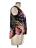 Ariella Graphic Red Black Sleeveless Blouse Size L - photo 4
