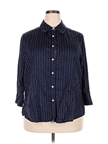 Foxcroft 3/4 Sleeve Button-Down Shirt (view 1)