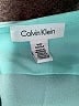 Calvin Klein 100% Polyester Color Block Teal Long Sleeve Blouse Size M - photo 7