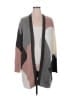 I.N. Studio Color Block Gray Cardigan Size XL - photo 1