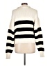Calypso St. Barth 100% Organic Cotton Stripes Ivory Pullover Sweater Size Lg (2) - photo 2