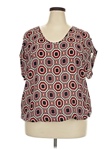 Roz & Ali Short Sleeve Blouse (view 1)