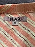 Flax 100% Linen Stripes Orange Casual Skirt Size 6 (S) - photo 4