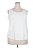 Faded Glory 100% Polyester White Sleeveless T-Shirt Size 20 - photo 1