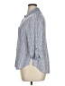 N Touch Tweed Blue 3/4 Sleeve Button-Down Shirt Size XL Petite - photo 5