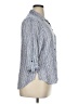 N Touch Tweed Blue 3/4 Sleeve Button-Down Shirt Size XL Petite - photo 4