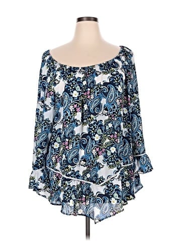 New Directions 3/4 Sleeve Blouse (view 1)
