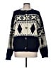 Cider Argyle Blue Cardigan Size M - photo 1