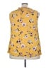 Torrid 100% Rayon Yellow Sleeveless Blouse Size 3X Plus (3) - photo 2