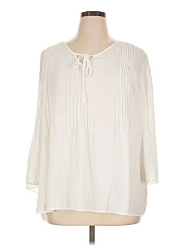 NY Collection 3/4 Sleeve Blouse (view 1)