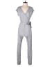 Caution to the Wind Solid Gray Jumpsuit Size S - photo 1
