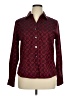 Foxcroft Burgundy Long Sleeve Blouse Size 16 - photo 1