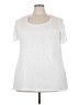 Madison White Short Sleeve Top Size 3X - photo 1