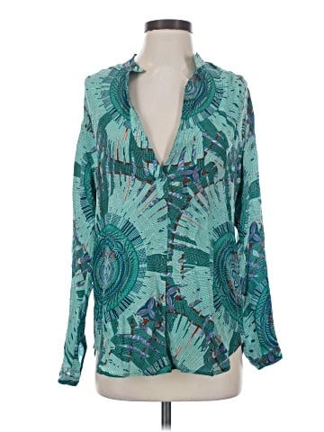 Fifteen Twenty Long Sleeve Silk Top (view 1)