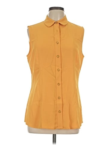 Anne Klein Sleeveless Button-Down Shirt (view 1)