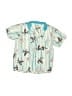 Ultimate Teal Short Sleeve Button-Down Shirt Size 6 - photo 1