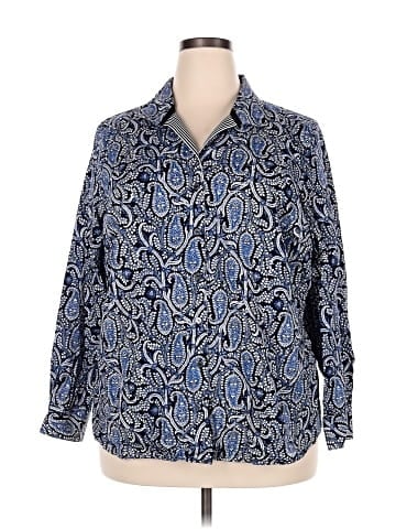 Foxcroft Long Sleeve Button-Down Shirt (view 1)