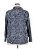 Foxcroft 100% Cotton Paisley Blue Long Sleeve Button-Down Shirt Size 18 - photo 2