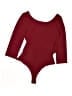 Unique Vintage Burgundy Bodysuit Size 6 - photo 2