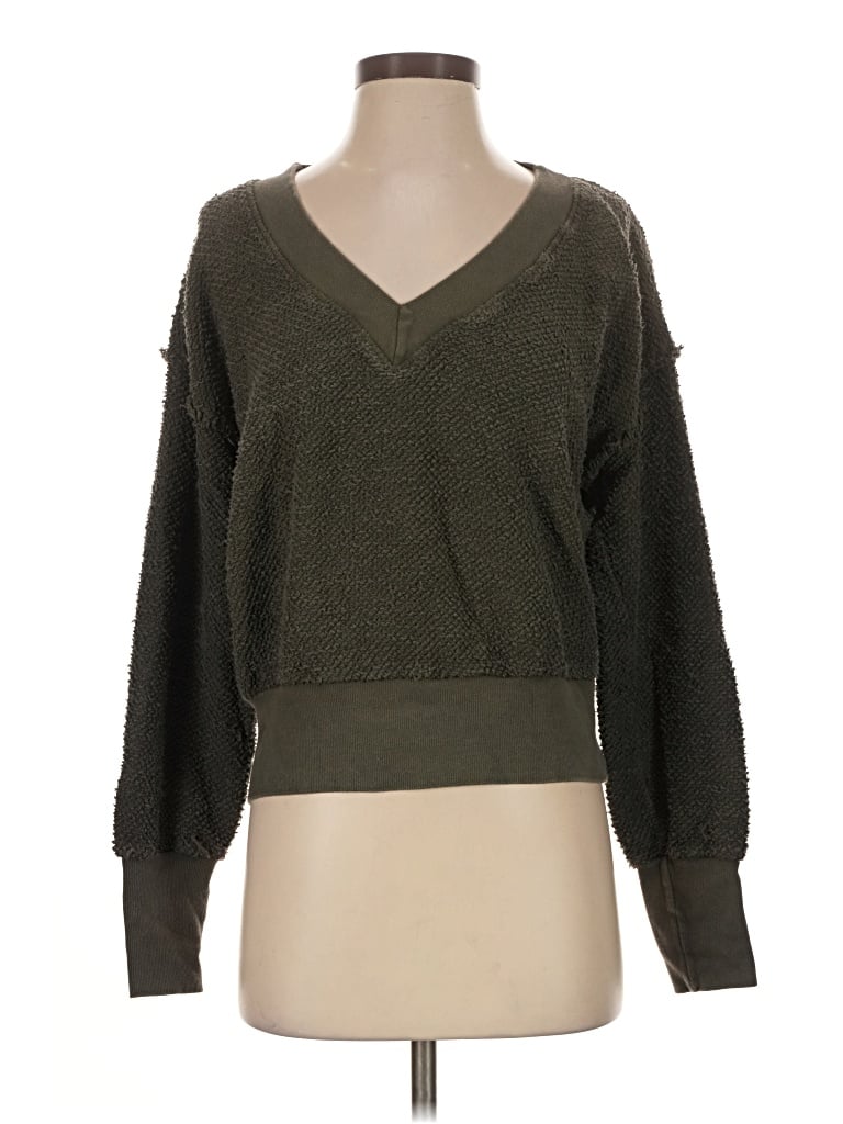 Pre-owned T.la Pullover Sweater In Green