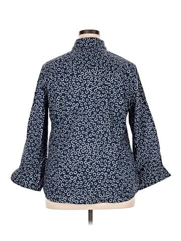 Foxcroft 3/4 Sleeve Button-Down Shirt (view 2)