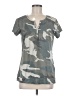 Venus 100% Cotton Gray Short Sleeve Top Size M - photo 1