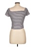 Hem & Thread 100% Rayon Gray Short Sleeve Top Size L - photo 2