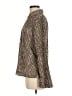 Apt. 9 Animal Print Brown Long Sleeve Blouse Size M - photo 5