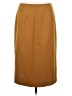 Pendleton 100% Virgin Wool Solid Yellow Brown Wool Skirt Size 6 - photo 1