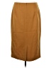 Pendleton 100% Virgin Wool Solid Yellow Brown Wool Skirt Size 6 - photo 2