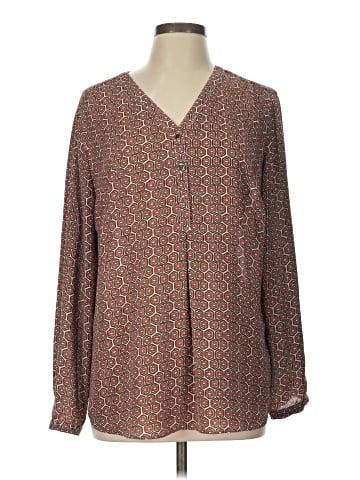 JM Collection Long Sleeve Blouse (view 1)