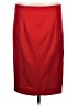 Escada Solid Red Wool Skirt Size EU 44 / US 14 - photo 1