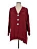Studio 90 Burgundy 3/4 Sleeve Button-Down Shirt Size L - photo 1