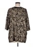 ASOS Design 100% Polyester Animal Print Brown 3/4 Sleeve T-Shirt Size M - photo 1