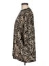 ASOS Design 100% Polyester Animal Print Brown 3/4 Sleeve T-Shirt Size M - photo 5