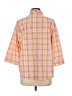 Blair Plaid Orange 3/4 Sleeve Blouse Size L - photo 2