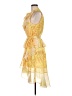 Hale Bob 100% Polyester Yellow Cocktail Dress Size M - photo 5