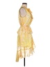 Hale Bob 100% Polyester Yellow Cocktail Dress Size M - photo 4