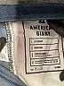 American Giant Chevron-herringbone Blue Jeans Size 32 waist - photo 8