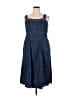Torrid 100% Cotton Blue Jumpsuit Size 1X Plus (1) - photo 1