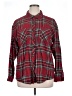 Maurices Plaid Red Long Sleeve Button-Down Shirt Size XL - photo 1