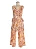 dalia Paisley Orange Jumpsuit Size 6 - photo 1