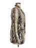 Missguided 100% Polyurethane Animal Print Gold Silver Blazer Size 2 - photo 4