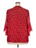 Timeson Red 3/4 Sleeve Blouse Size XXL - photo 2